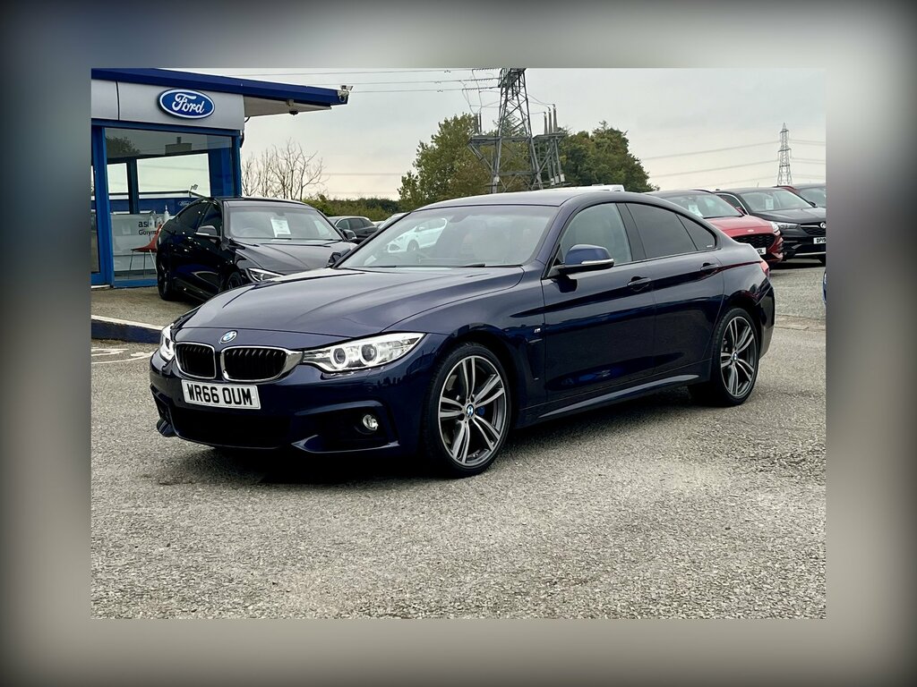 BMW 4 Series 420D 190 Xdrive M Sport Prof Media WR66OUM Blue #3