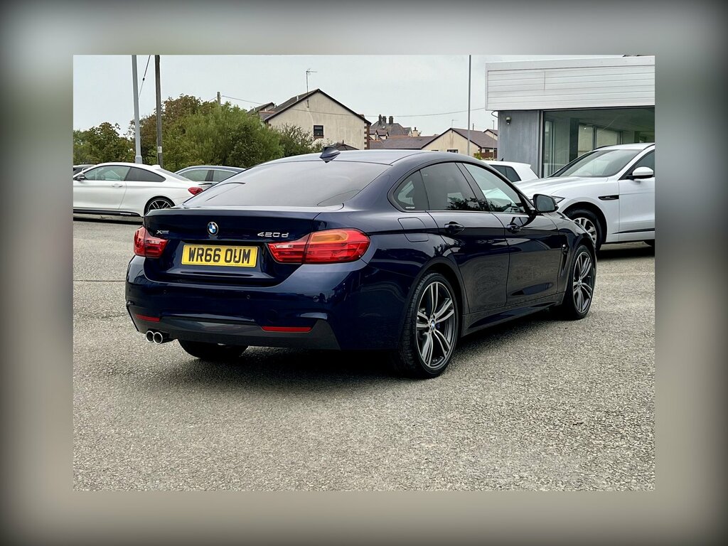 BMW 4 Series 420D 190 Xdrive M Sport Prof Media WR66OUM Blue #6