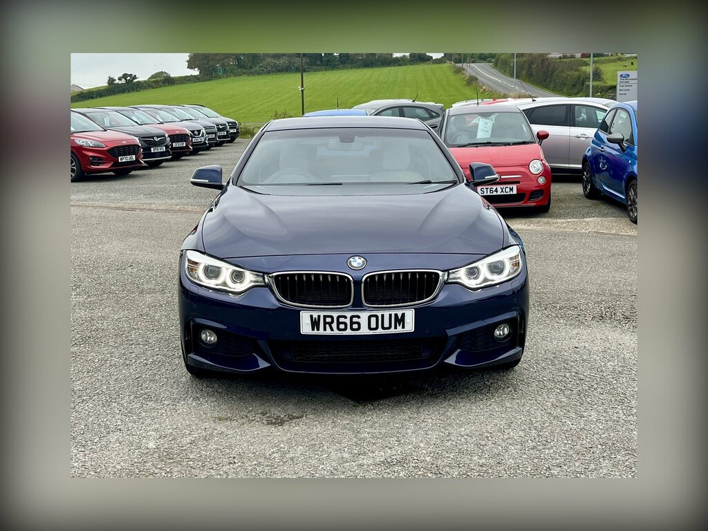 BMW 4 Series 420D 190 Xdrive M Sport Prof Media WR66OUM Blue #2