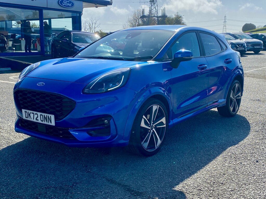 Ford Puma 1.0T Ecoboost Mhev St-line X Suv Hybrid DK72ONN Blue #3