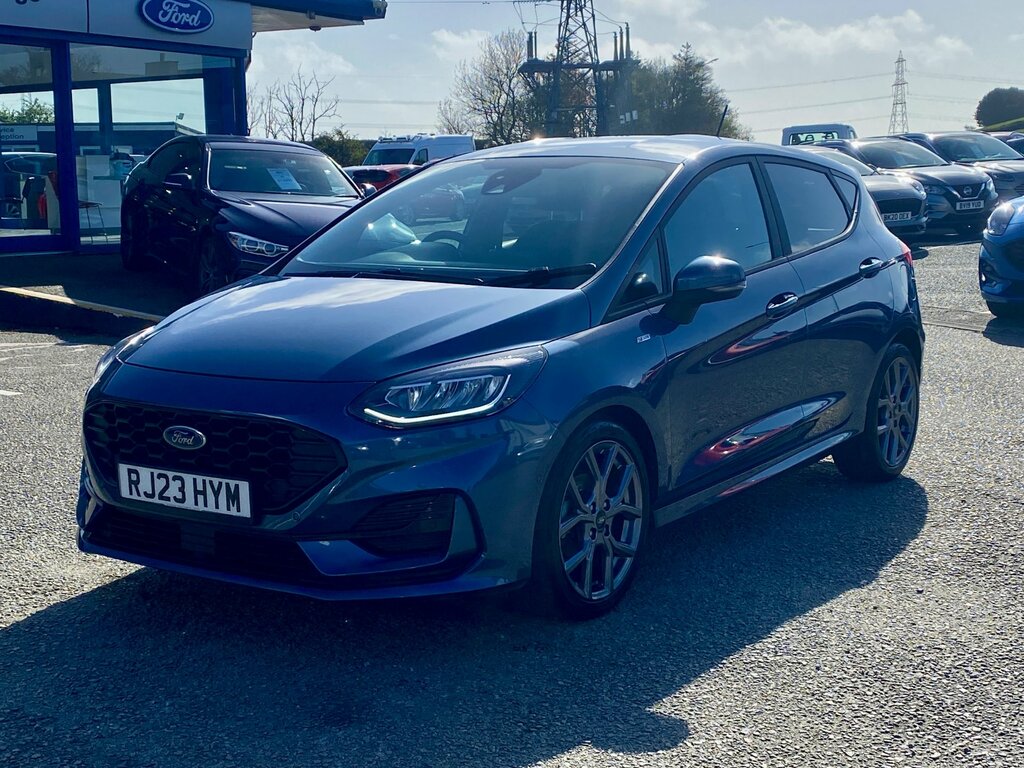 Ford Fiesta 1.0T Ecoboost Mhev St-line Edition Hatchback P RJ23HYM Blue #3