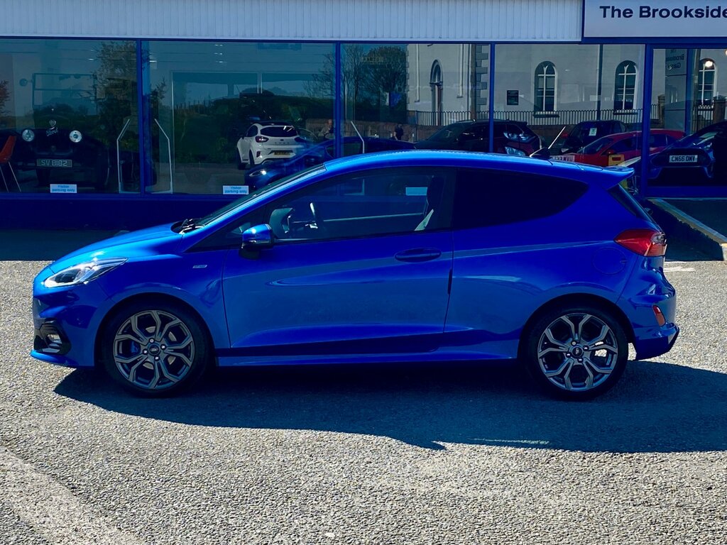 Ford Fiesta 1.0T Ecoboost St-line Edition Hatchback YR70HCZ Blue #4