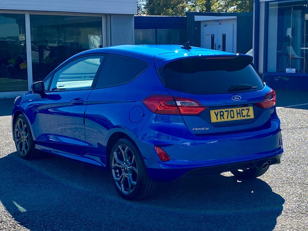 Ford Fiesta 1.0T Ecoboost St-line Edition Hatchback YR70HCZ Blue #5