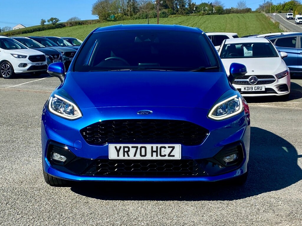 Ford Fiesta 1.0T Ecoboost St-line Edition Hatchback YR70HCZ Blue #2