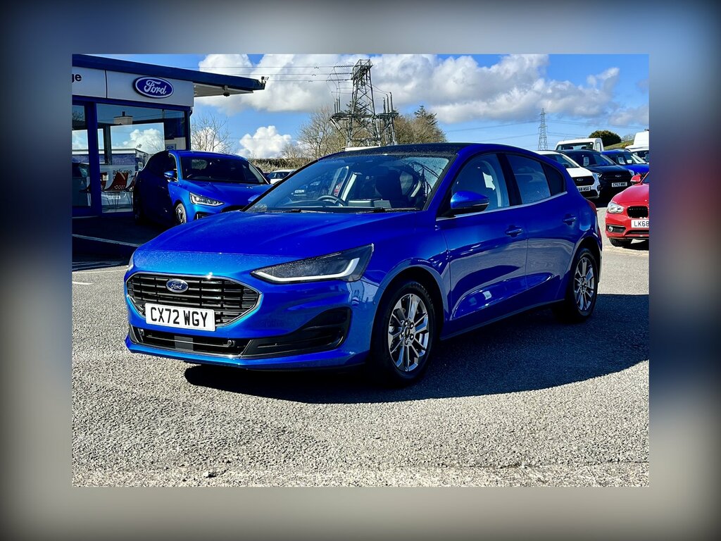 Ford Focus 1.0 Ecoboost Hybrid Mhev 155 Titanium Style CX72WGY Blue #3