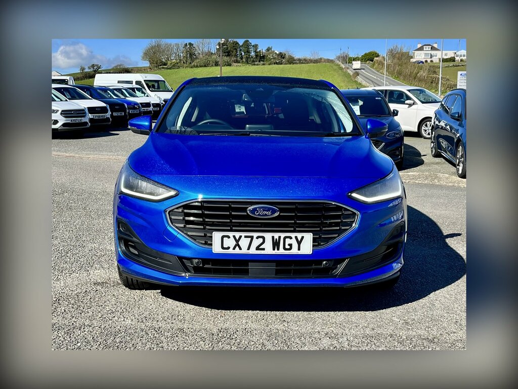 Ford Focus 1.0 Ecoboost Hybrid Mhev 155 Titanium Style CX72WGY Blue #2