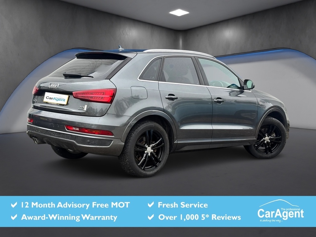 Audi Q3 2.0 Tdi S Line Edition Suv S Tronic Qua KV67YLO Grey #2