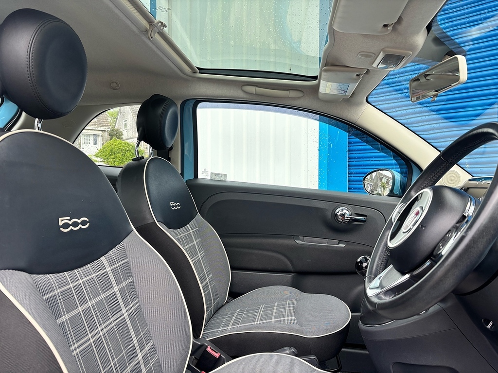 Fiat 500 1.2 Lounge Hatchback Euro 6 Ss WP17XYL Blue #5