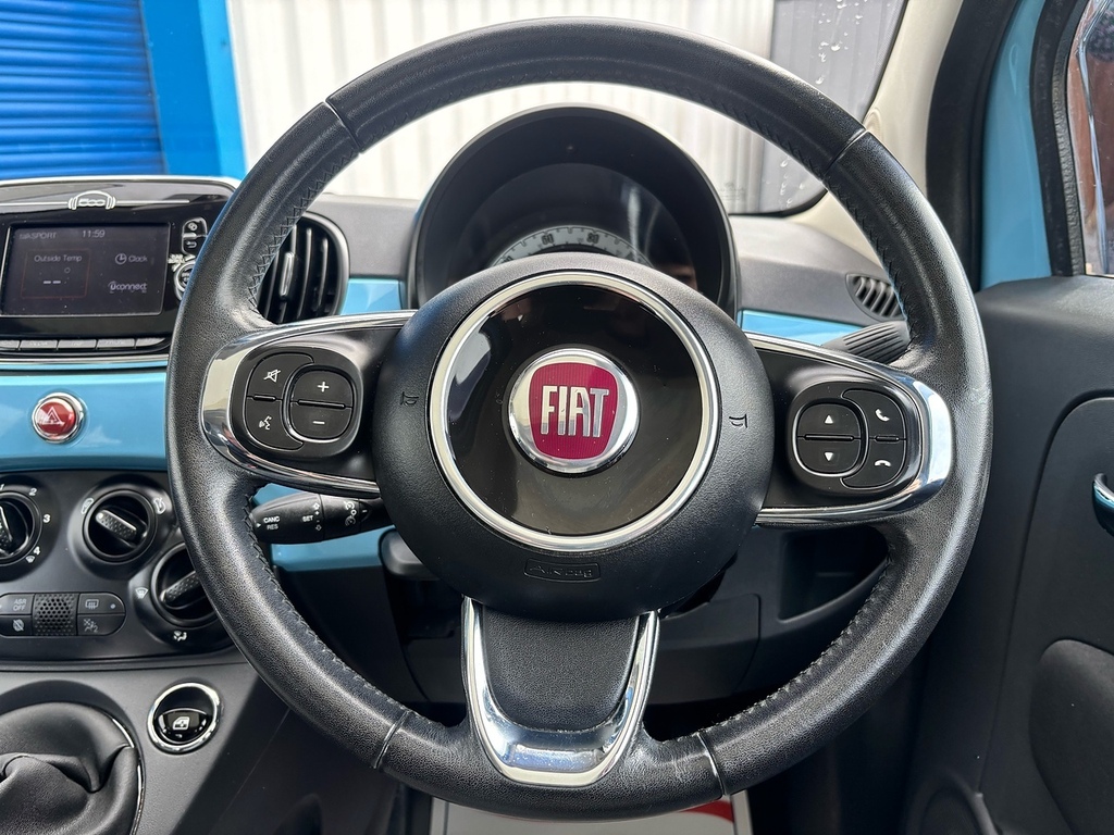 Fiat 500 1.2 Lounge Hatchback Euro 6 Ss WP17XYL Blue #4