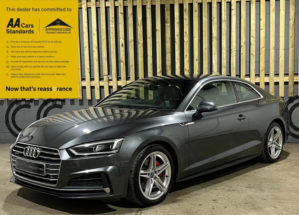 Audi A5 2.0 Tdi S Line Coupe S Tronic Quattro E KY17LZP Grey #3