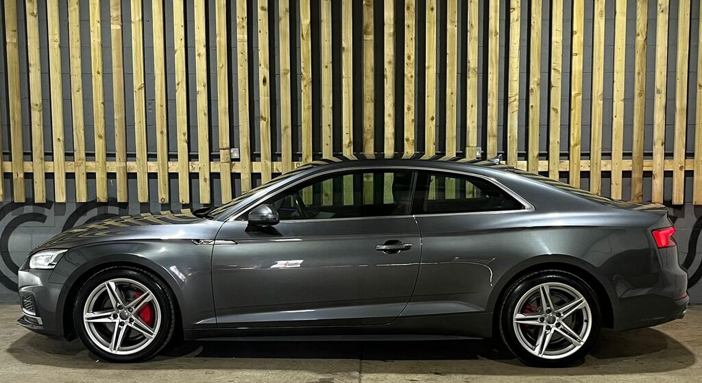 Audi A5 2.0 Tdi S Line Coupe S Tronic Quattro E KY17LZP Grey #4