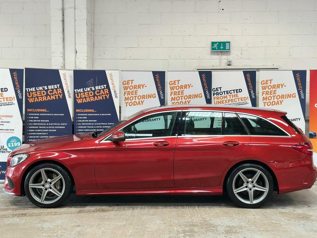 Mercedes-Benz C Class Estate 2.1 C220d Amg Line G-tronic Euro 6 Ss 5 SJ17AEA Red #5