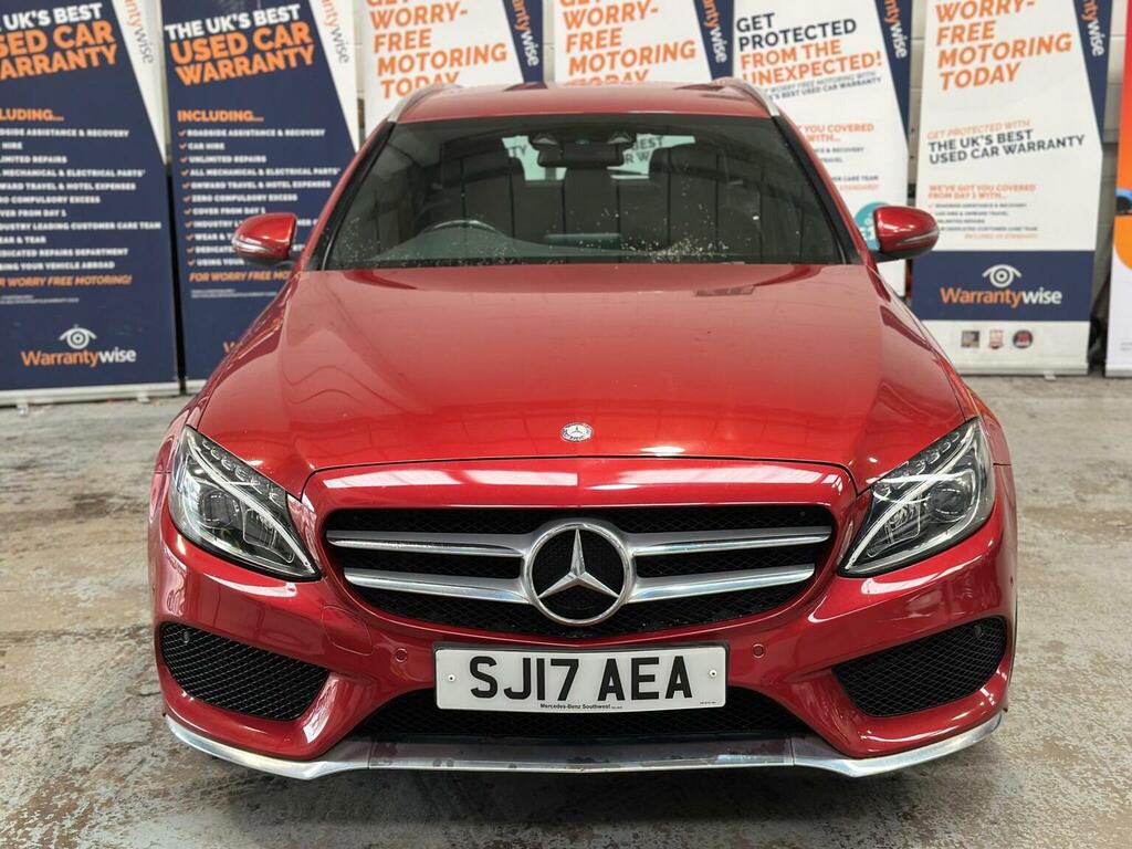 Mercedes-Benz C Class Estate 2.1 C220d Amg Line G-tronic Euro 6 Ss 5 SJ17AEA Red #2