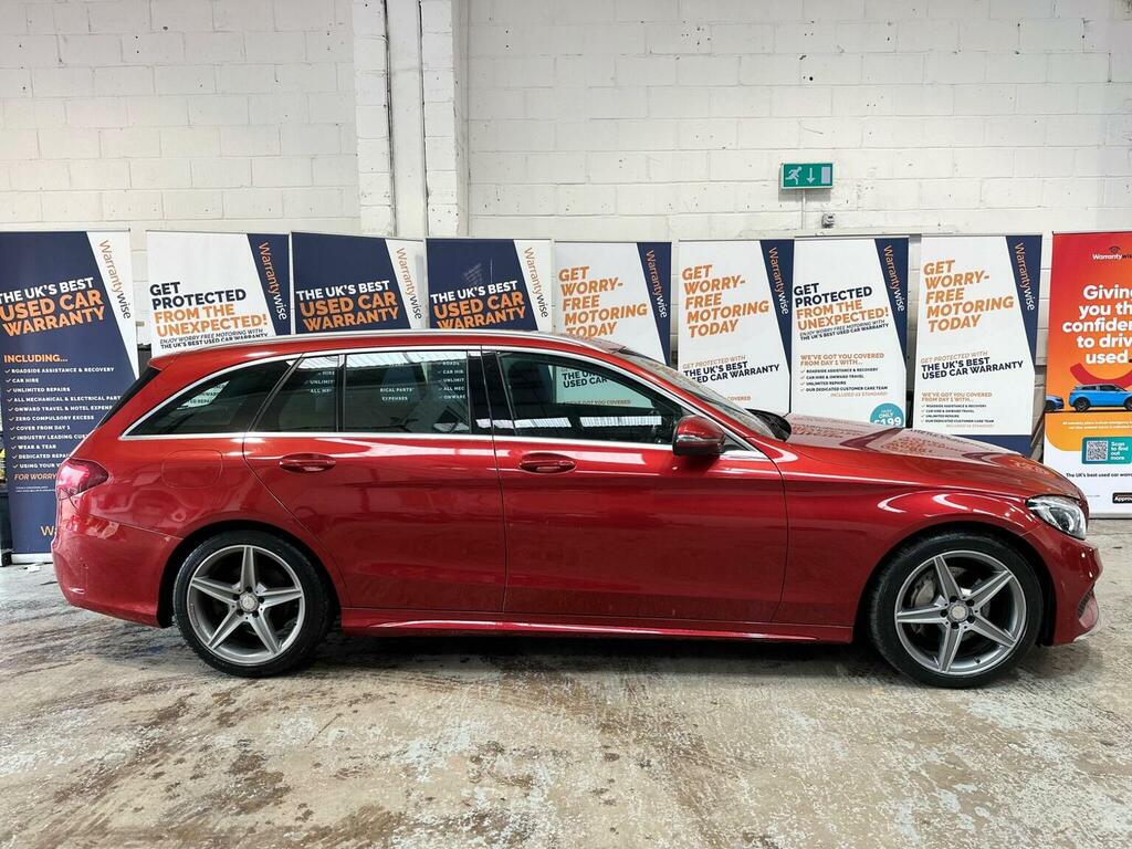 Mercedes-Benz C Class Estate 2.1 C220d Amg Line G-tronic Euro 6 Ss 5 SJ17AEA Red #6