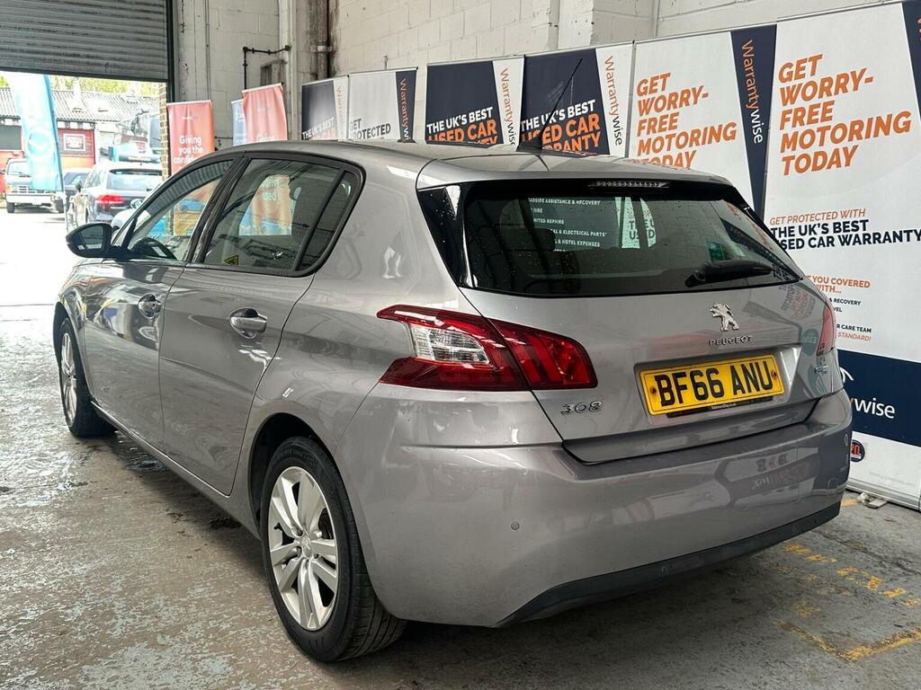 Peugeot 308 Hatchback 1.2 Puretech Active Euro 6 Ss 20 BF66ANU Grey #5