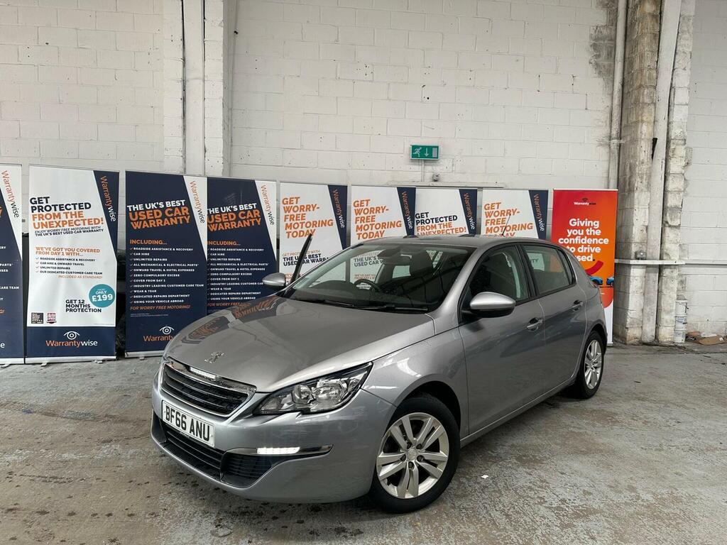 Peugeot 308 Hatchback 1.2 Puretech Active Euro 6 Ss 20 BF66ANU Grey #2