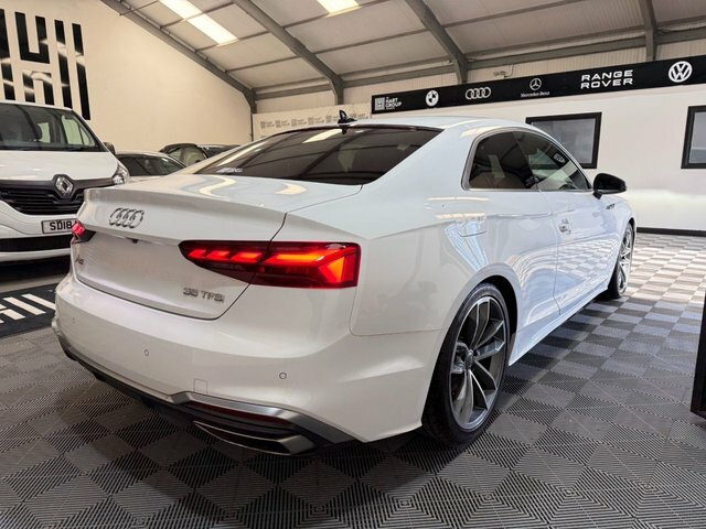 Audi A5 2.0 Tfsi 35 S Line Coupe S Tronic Euro DP21UHR White #3