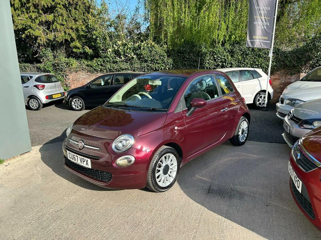 Fiat 500 Hatchback 1.2 Eco Pop Star Euro 6 Ss 2017 CU67VPX Red #3