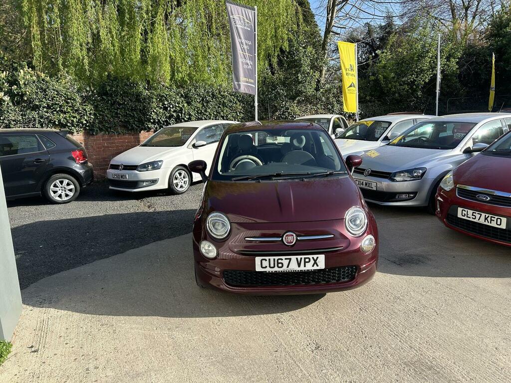 Fiat 500 Hatchback 1.2 Eco Pop Star Euro 6 Ss 2017 CU67VPX Red #2