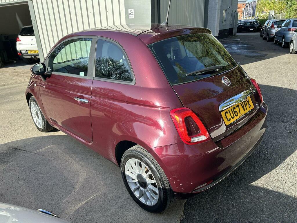 Fiat 500 Hatchback 1.2 Eco Pop Star Euro 6 Ss 2017 CU67VPX Red #4