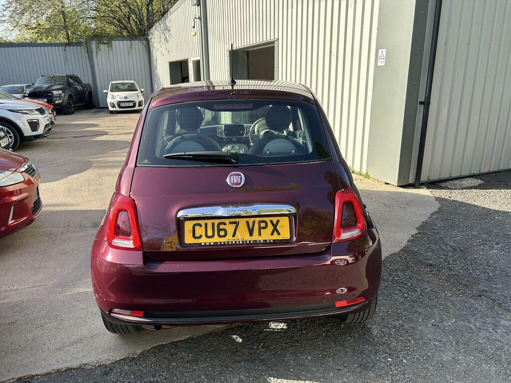 Fiat 500 Hatchback 1.2 Eco Pop Star Euro 6 Ss 2017 CU67VPX Red #6