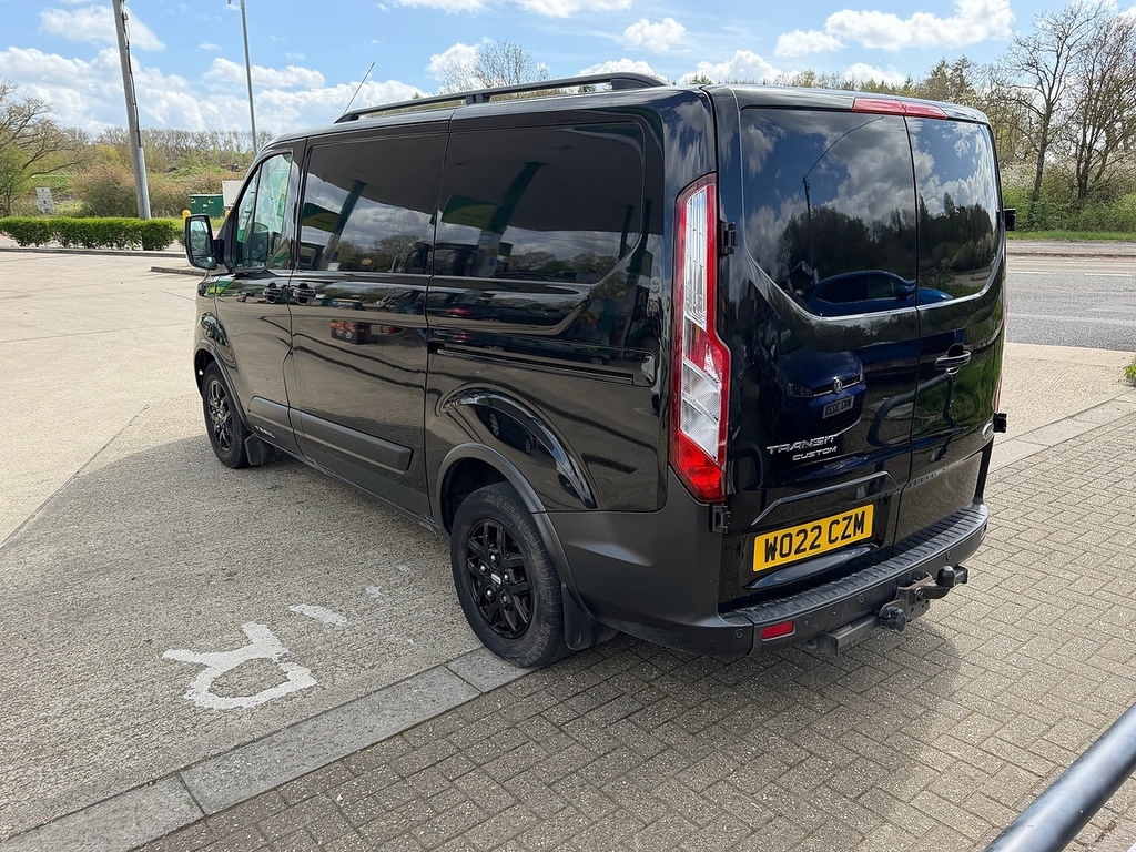 Ford Transit Custom 2.0 300 Ecoblue Trail Panel Van WO22CZM Black #6