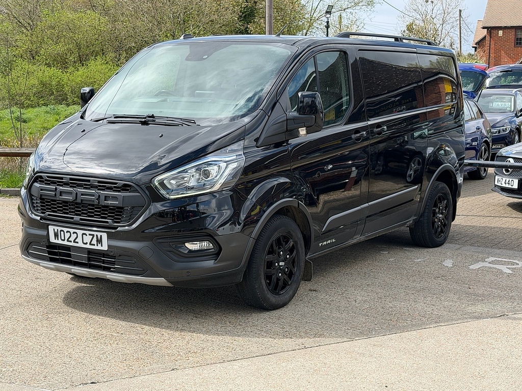 Ford Transit Custom 2.0 300 Ecoblue Trail Panel Van WO22CZM Black #2
