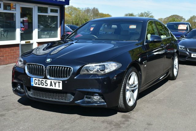 BMW 5 Series 528I M Sport Saloon Black #3