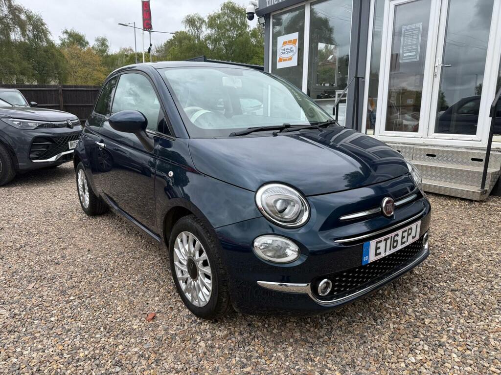 Fiat 500 Hatchback 1.2 Lounge Euro 6 Ss 201616 Blue