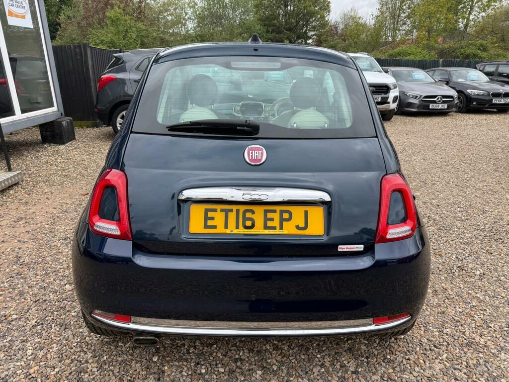 Fiat 500 Hatchback 1.2 Lounge Euro 6 Ss 201616 ET16EPJ Blue #4