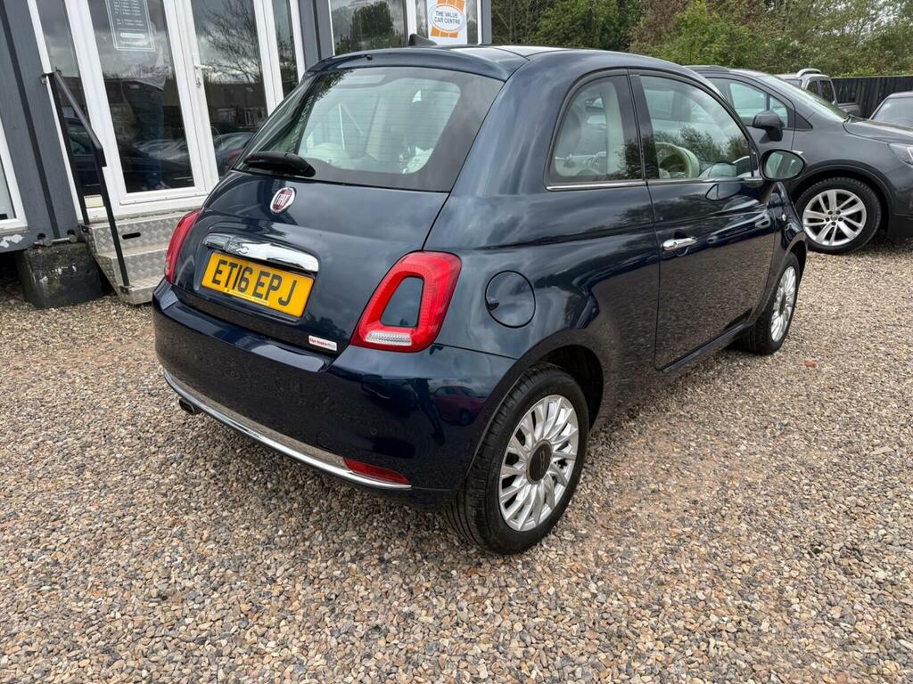 Fiat 500 Hatchback 1.2 Lounge Euro 6 Ss 201616 ET16EPJ Blue #3