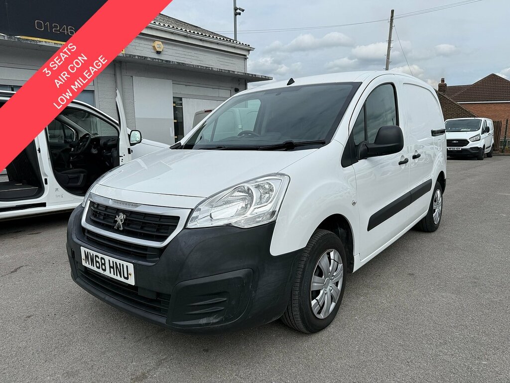 Peugeot Partner 1.6 Bluehdi 855 Professional Air Con Swb 3 Seats V White