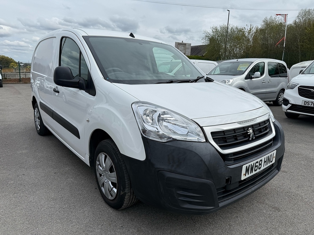 Peugeot Partner 1.6 Bluehdi 855 Professional Air Con Swb 3 Seats V MW68HNU White #3