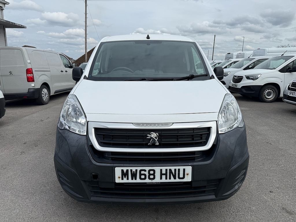 Peugeot Partner 1.6 Bluehdi 855 Professional Air Con Swb 3 Seats V MW68HNU White #2