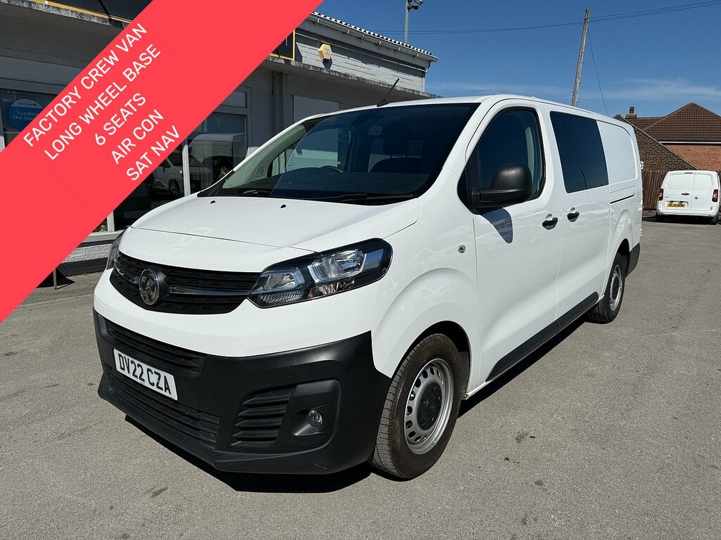 Vauxhall Vivaro 2.0 Turbo D 3100 Dynamic Crew 6 Seat Air Con Sat N White