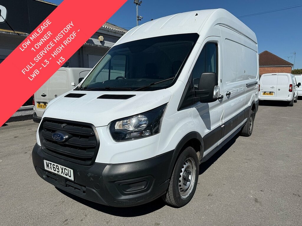 Ford Transit Custom 2.0 350 Ecoblue Lwb High Roof Panel Van White
