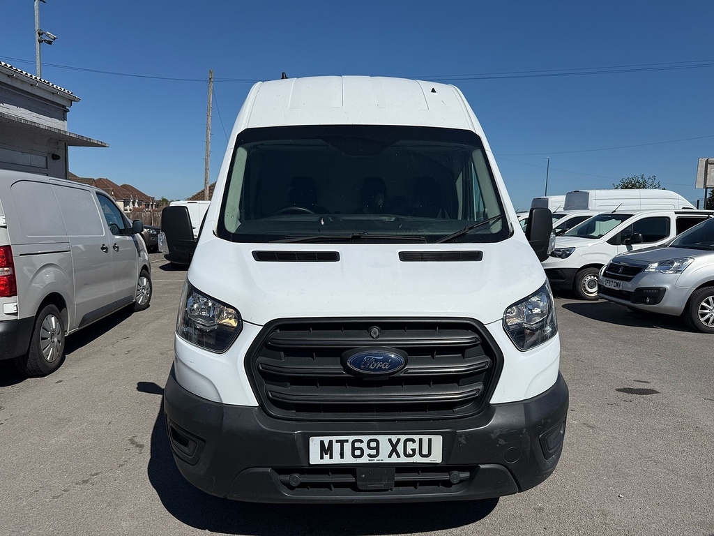 Ford Transit Custom 2.0 350 Ecoblue Lwb High Roof Panel Van MT69XGU White #2