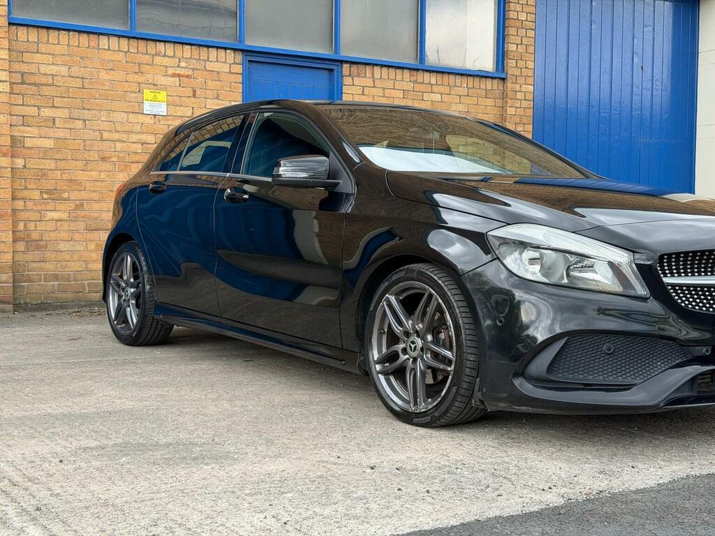 Mercedes-Benz A Class Hatchback 1.6 A180 Amg Line Executive 7G-dct Eur GL16OCV Black #5