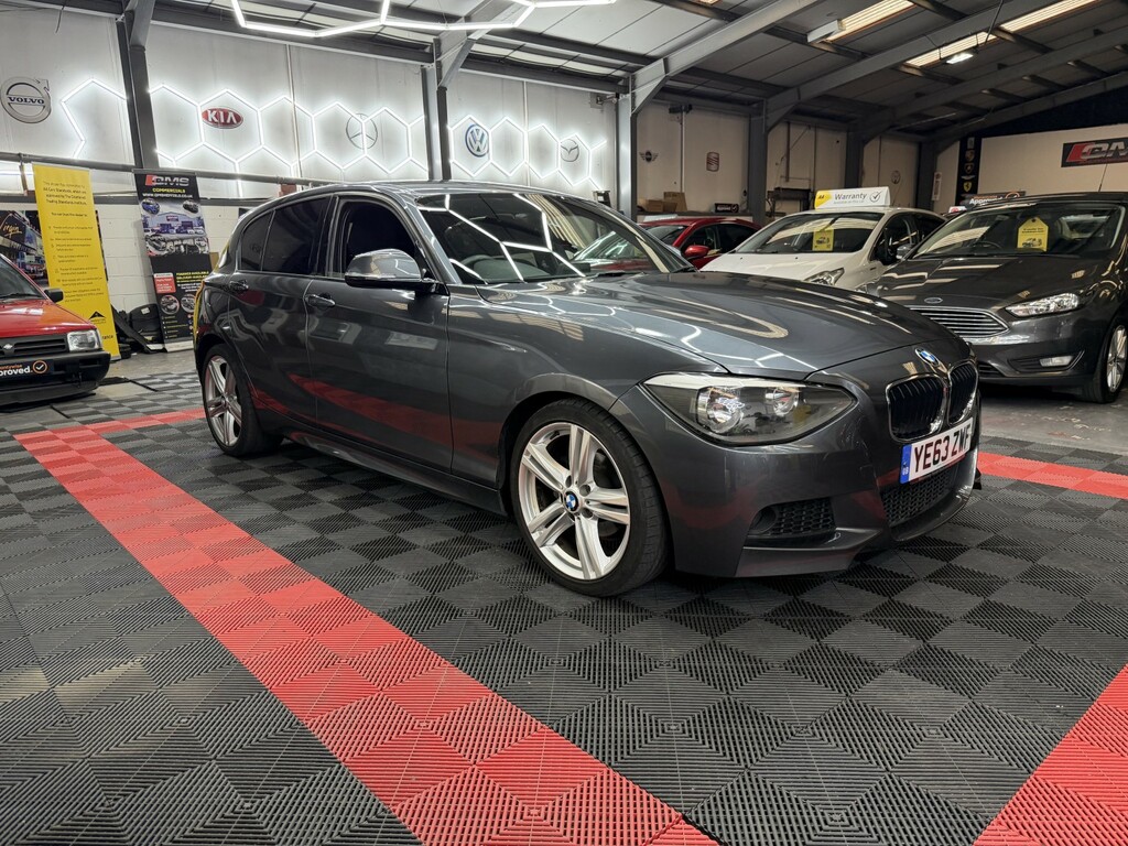 BMW 1 Series Hatchback 2.0 118D M Sport 5-Door 201363 YE63ZWF Grey #3