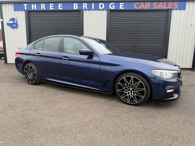 BMW 5 Series 2.0 520D M Sport Saloon Xdrive Eur Blue