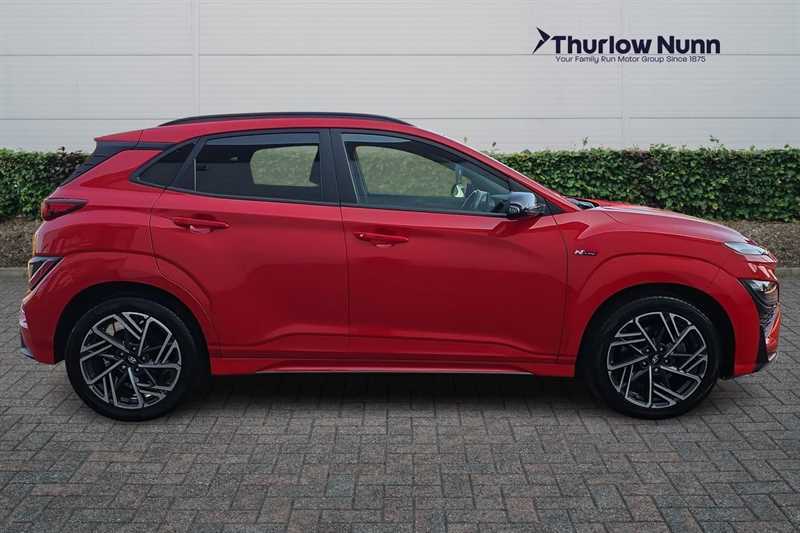 Hyundai Kona 1.0 T-gdi Mhev N Line Suv Hybrid OV71YHP Red #2