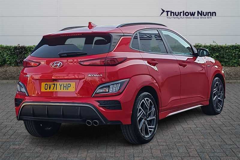 Hyundai Kona 1.0 T-gdi Mhev N Line Suv Hybrid OV71YHP Red #3