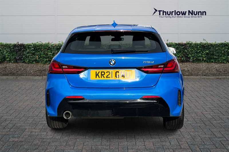 BMW 1 Series 1.5 116D M Sport Hatchback Dct Euro 6 KR21GMU Blue #4