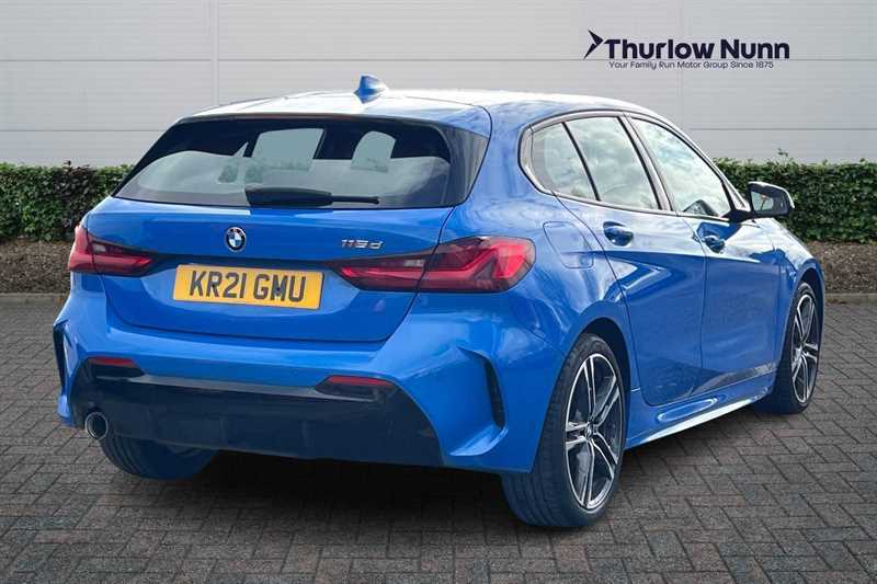 BMW 1 Series 1.5 116D M Sport Hatchback Dct Euro 6 KR21GMU Blue #3