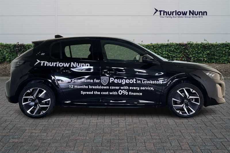 Peugeot e-208 50Kwh Gt Hatchback 7.4Kw Charge Black #3