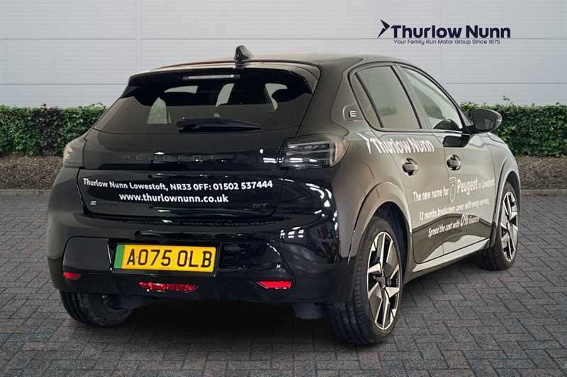 Peugeot e-208 50Kwh Gt Hatchback 7.4Kw Charge Black #4
