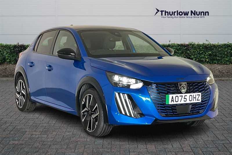 Peugeot e-208 51Kwh Gt Hatchback 7.4Kw Charge Blue
