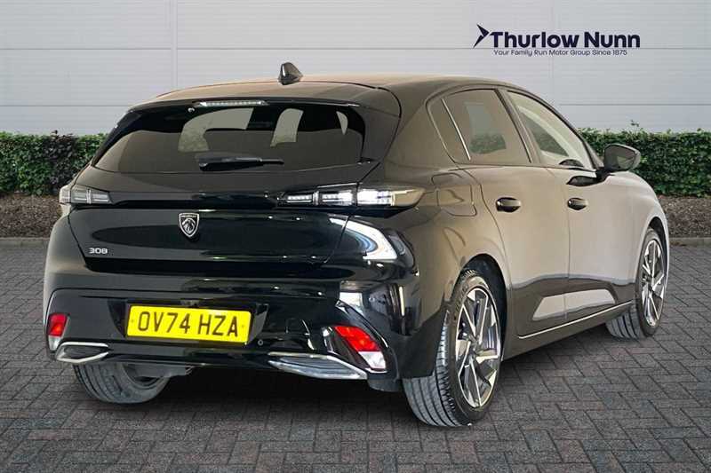 Peugeot 308 1.2 Puretech Allure Hatchback Eat Euro OV74HZA Black #4