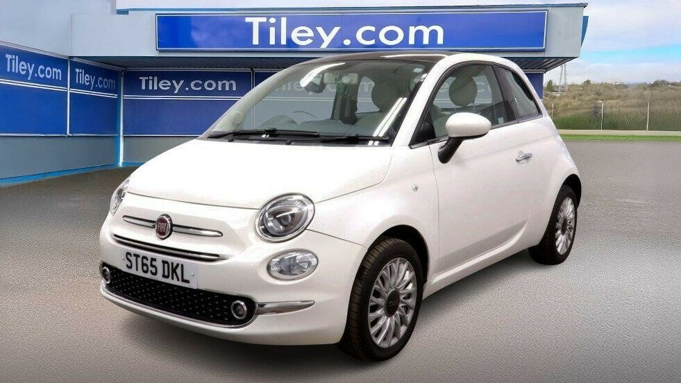 Fiat 500 1.2 Lounge Euro 6 Ss ST65DKL White #2