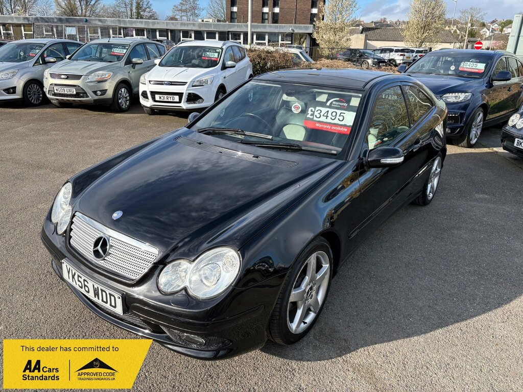 Mercedes-Benz C Class 1.8 C180 Kompressor Evolution S Coupe A Black